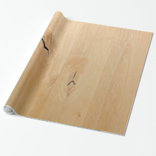 Papel De Presente Painel claro liso da madeira do bordo