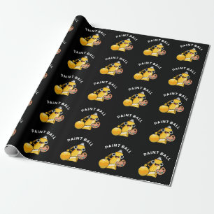 Papel De Presente Paintball Funny Paint Dark BG