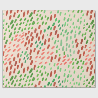 Papel De Presente Painted Dots Earth Tone