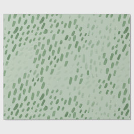Papel De Presente Painted Dots Sage