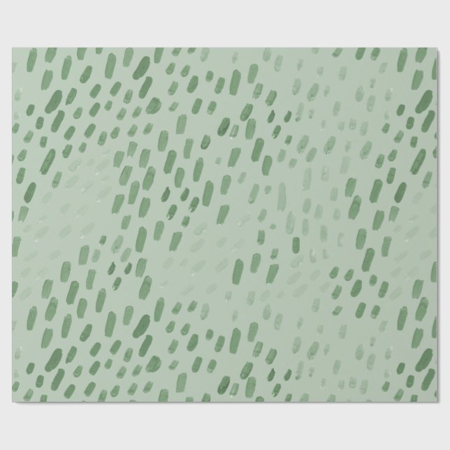 Papel De Presente Painted Dots Sage (Aberto)