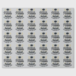 Papel De Presente Pais aliviados de graduado engraçado formatura 202