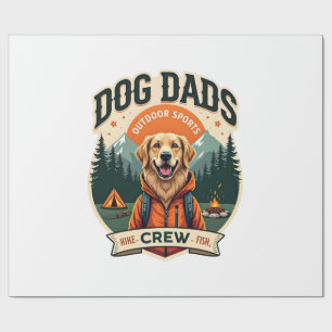 Papel De Presente Pais Avós de Cachorro Vintage Tripulação de Esport