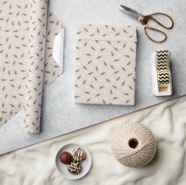 Papel De Presente País Russo Mínimo de Daisy Sprig (Artesanato)