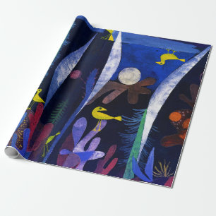 Papel De Presente Paisagem com Pássaros Amarelos, Paul Klee