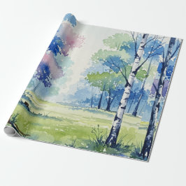 Papel De Presente Paisagem florestal