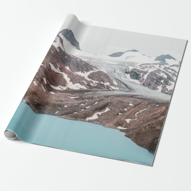 PAPEL DE PRESENTE PAISAGEM PACÍFICA (Desenrolado)