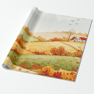 Papel De Presente Paisagem rural