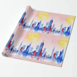 Papel De Presente Paisagem urbana moderna
