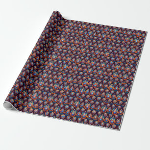 Papel De Presente Paisley Como Um Padrão Colorido De Joias