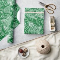 Paisley, Vintage Verde-Branco