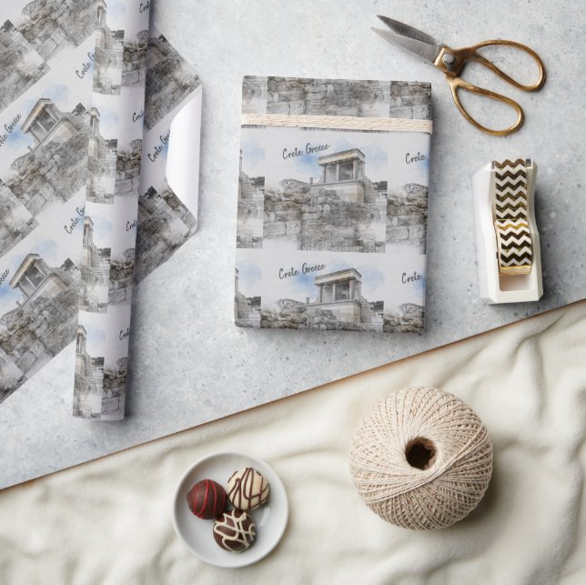 Papel De Presente Palácio de Cnossos, Heraklion, Creta, Grécia (Artesanato)