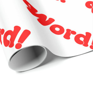 Papel De Presente Palavra!