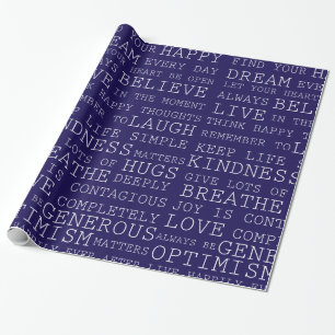 Papel De Presente Palavras da inspiração