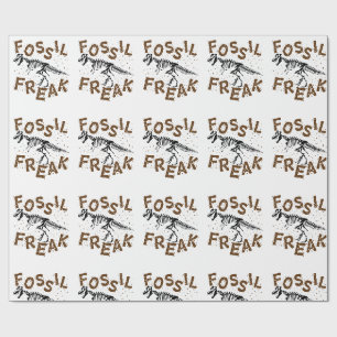 Papel De Presente Paleontologia Freak Fóssil Ossos do Dinossauro