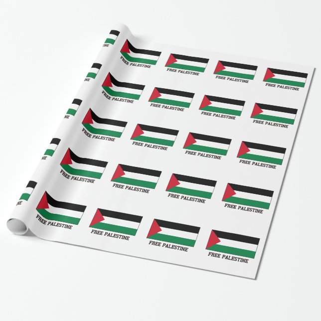 Papel De Presente Palestina livre (Desenrolado)