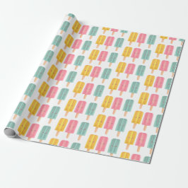 Papel De Presente Palitos de Sorvete de Verão