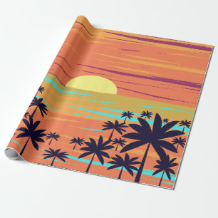 PAPEL DE PRESENTE PALM SUNSET