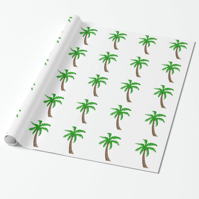 PAPEL DE PRESENTE PALM TREE (Desenrolado)