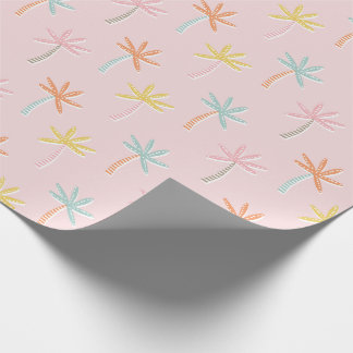 Papel De Presente Palmeiras de cor-de-rosa