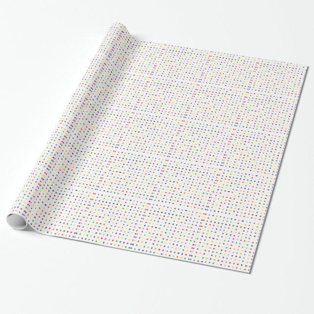 Papel De Presente Panascas Wordsearch de Londres (Desenrolado)