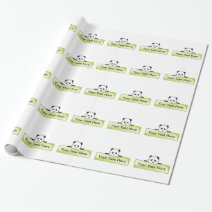 Papel De Presente Panda Banner
