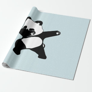 Papel De Presente Panda Dabbing, Panda engraçado dança dab