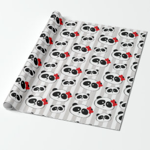 Papel De Presente Panda de Quinceanera do doce 16