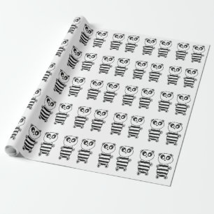 Papel De Presente Panda Kids