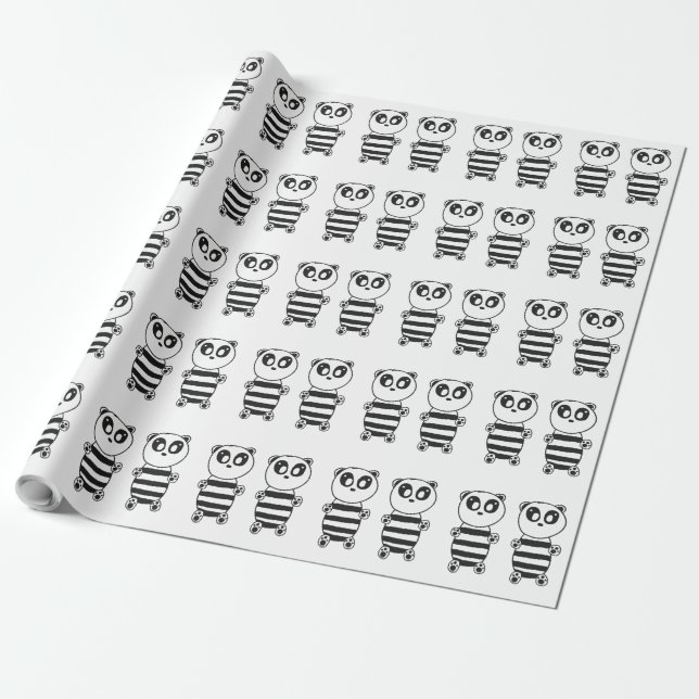 Papel De Presente Panda Kids (Desenrolado)