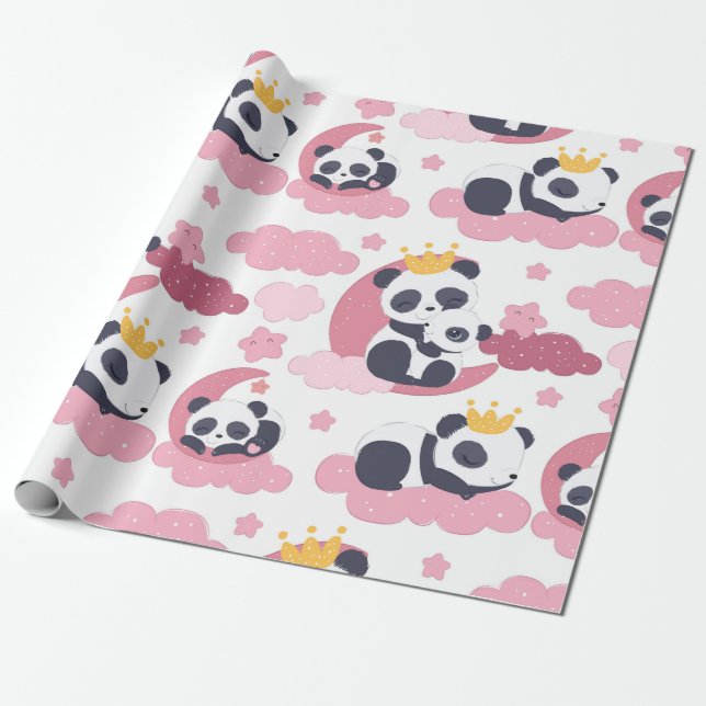 Papel De Presente Panda Lover | Eu Sou Denominado Panda (Desenrolado)
