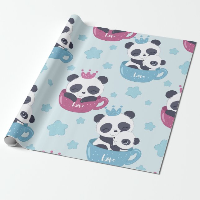 Papel De Presente Panda Lover | O Panda É Um Animal Desagradável (Desenrolado)