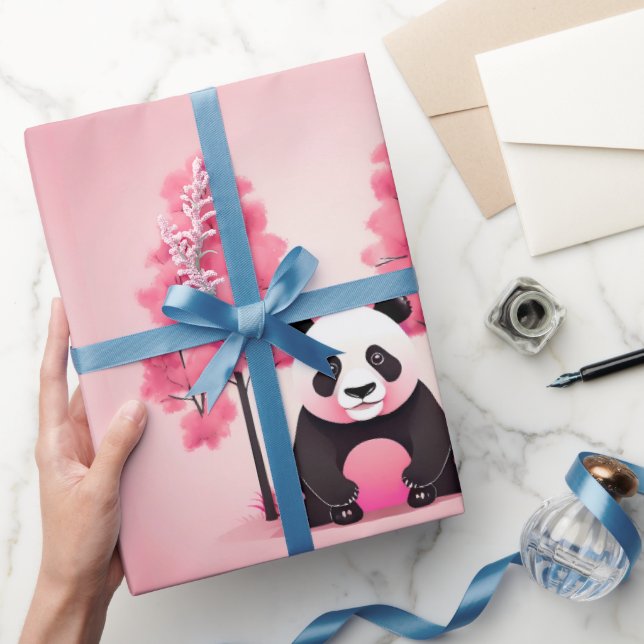 Papel De Presente Panda Wildlife & Nature (Presentear)