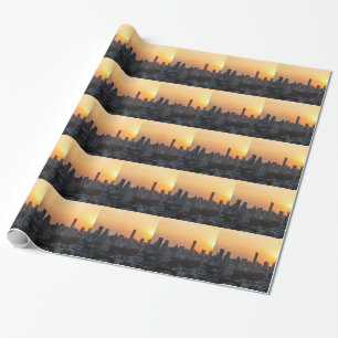 Papel De Presente Pankok skyline sunset panorama geral