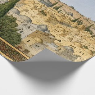 Papel De Presente Panorama Antigo de Jerusalém