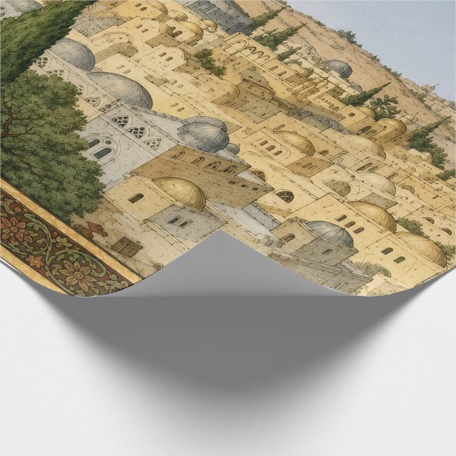 Papel De Presente Panorama Antigo de Jerusalém (Ponta)