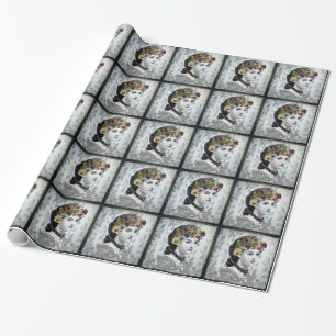 Papel De Presente Pansias da Mulher Vitoriana no Tapeçaria