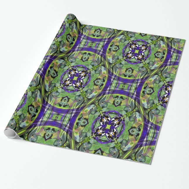 Papel De Presente Pansies Love... (Desenrolado)