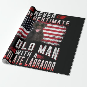 Papel De Presente Pão Cão Nunca Subestimar O Velho Labrador