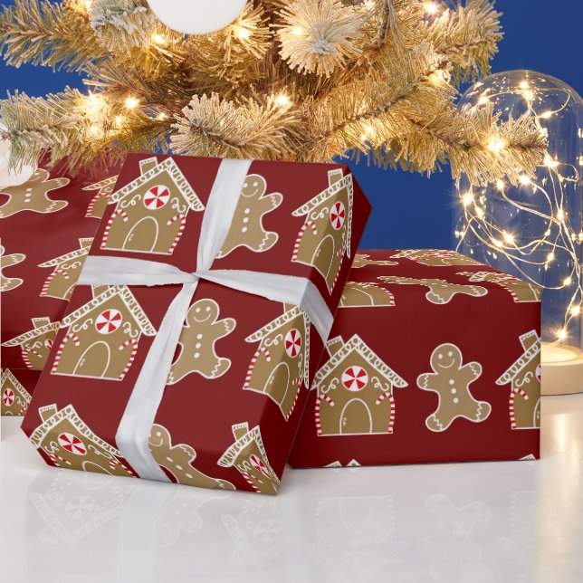 Papel De Presente Pão-de-açúcar bonito/Natal doce (Feriados)