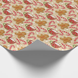 Papel De Presente Pão-de-açúcar, Canas-de-Candy e Cacau-Quente