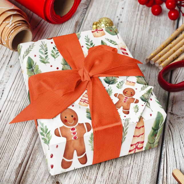 Papel De Presente Pão-de-açúcar Homens e Greenerescência de Natal (Criador carregado)
