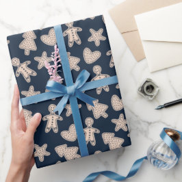 Papel De Presente Pão de especiarias e biscoitos Natal