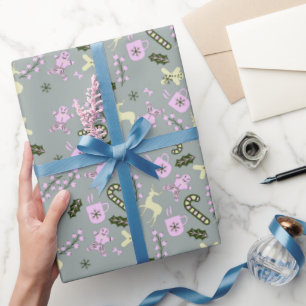 Papel De Presente Pão-de-gengiva cervo Candybena Veneração Natal