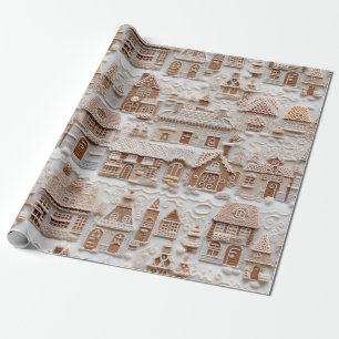 Papel De Presente Pão de Gingerpão bonito Natal