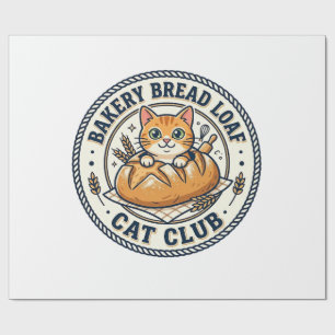 Papel De Presente Pão de Padaria Gato Mãe Presente - Padaria B