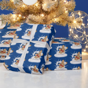 Papel De Presente Pão-de-Pão de Natal Homem no Laticínio