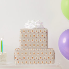 Papel De Presente Pão-de-Pão Festivo Feriado de Natal