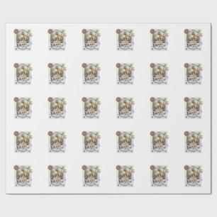 Papel De Presente Pão E Cálice Jesus Comunhão Fé Cristã Vint