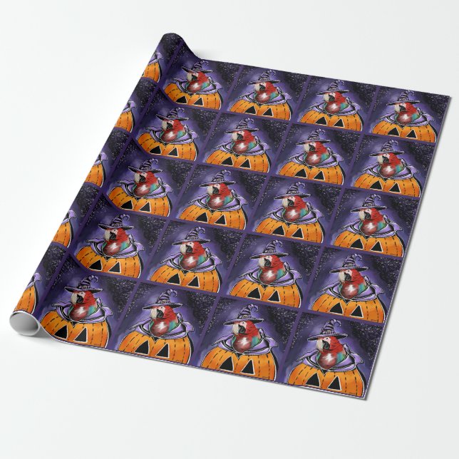 Papel De Presente Papagaio (Desenrolado)